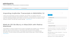 Desktop Screenshot of abhilashnair.com