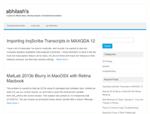 Tablet Screenshot of abhilashnair.com